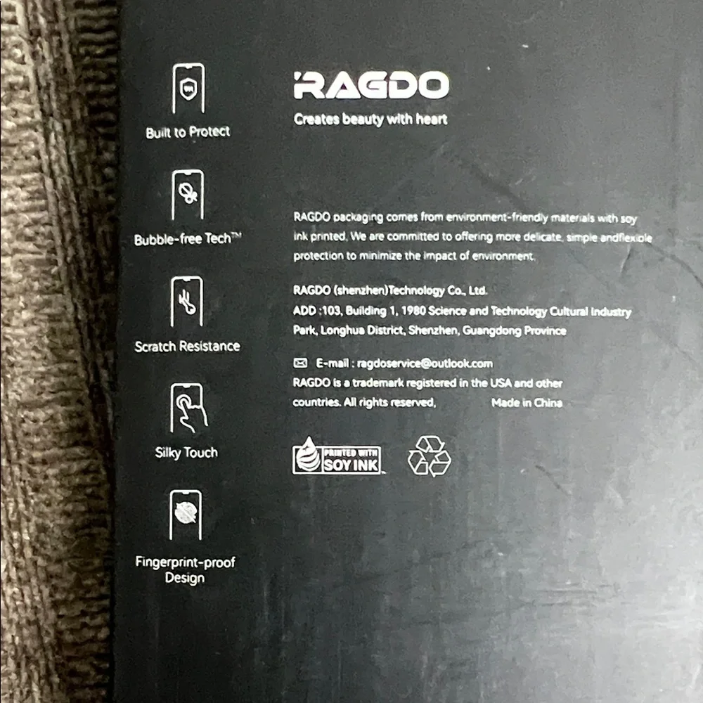 RAGDO Screen Protector with Colorful Design